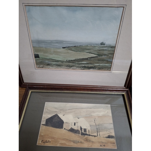 113 - Four, John Cedric Pighills (Yorkshire 1943-2025) watercolour landscapes, all framed and glazed (4).
... 