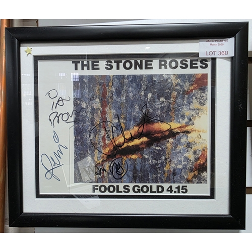 Framed & Signed Stone Roses 