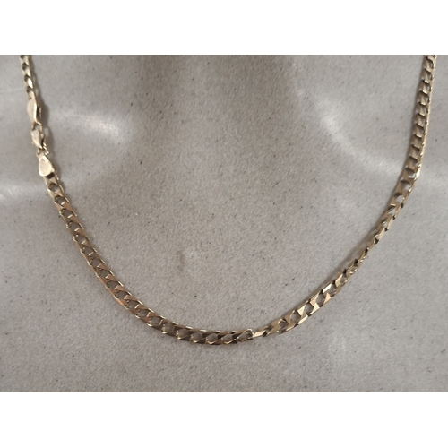 4 - 9ct yellow gold, figaro chain, 10.4 grams