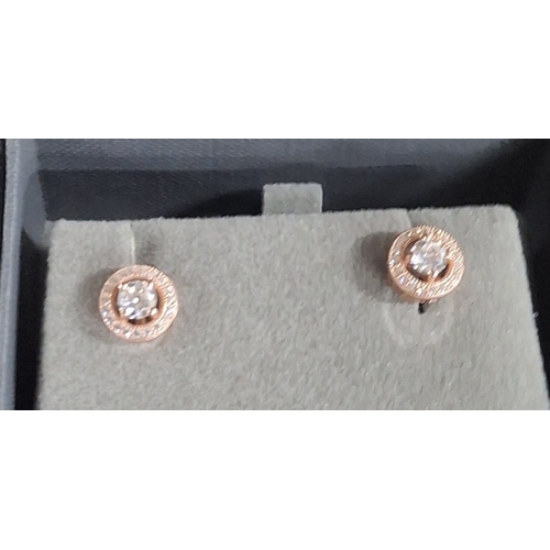 52 - Pair of Boxed, fancy 925 silver earrings