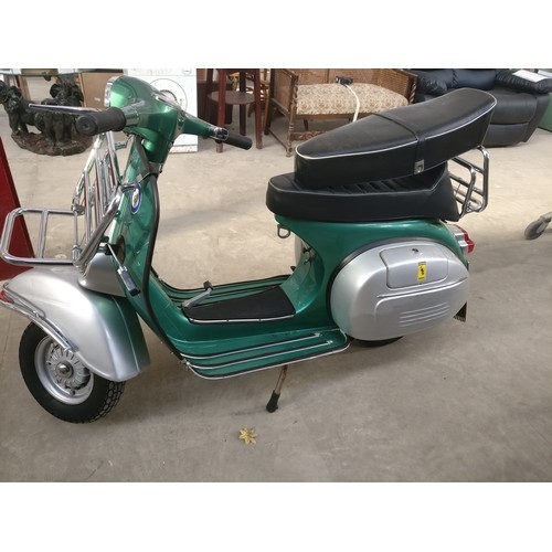 56A - 1966 Vespa Piaggio 150 super in excellent condition and running with original spare seat Reg is JTR ... 