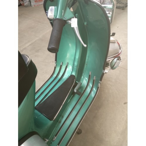 56A - 1966 Vespa Piaggio 150 super in excellent condition and running with original spare seat Reg is JTR ... 