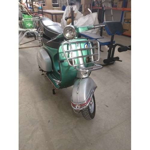 56A - 1966 Vespa Piaggio 150 super in excellent condition and running with original spare seat Reg is JTR ... 