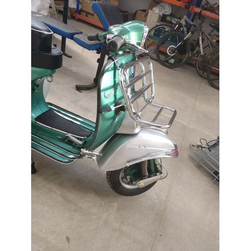 56A - 1966 Vespa Piaggio 150 super in excellent condition and running with original spare seat Reg is JTR ... 