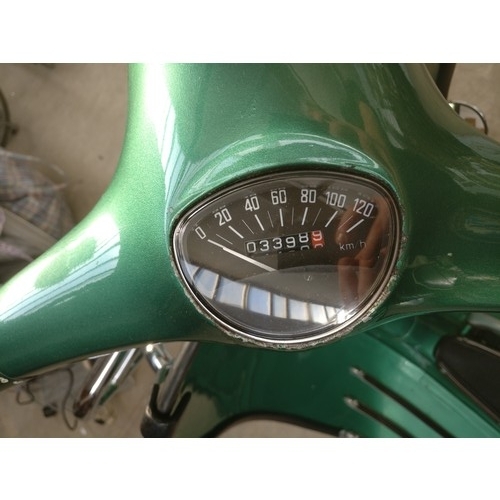 56A - 1966 Vespa Piaggio 150 super in excellent condition and running with original spare seat Reg is JTR ... 