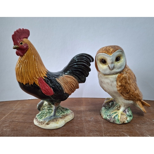 58 - Two Beswick figurines, Cockrel and Owl (2)