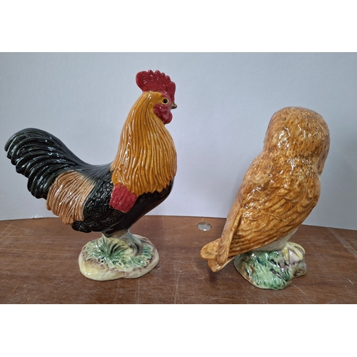 58 - Two Beswick figurines, Cockrel and Owl (2)