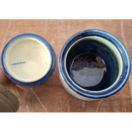 29 - Old Moorcroft medium sized, lidded dish.