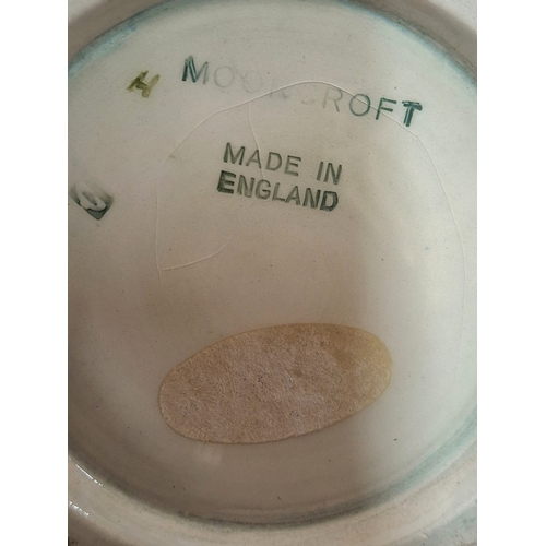 31 - Old Moorcroft Hibiscus pattern medium sized lidded bowl.