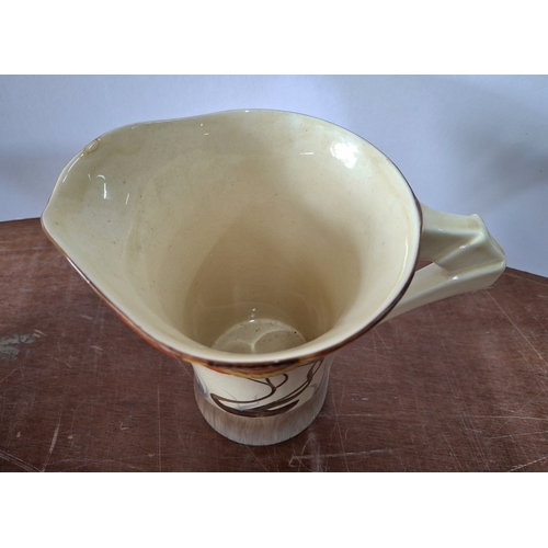 9 - A Clarice Cliff Bizarre Rodanthe pattern fruit bowl, hand painted with trailing flowers, 22cm diamet... 