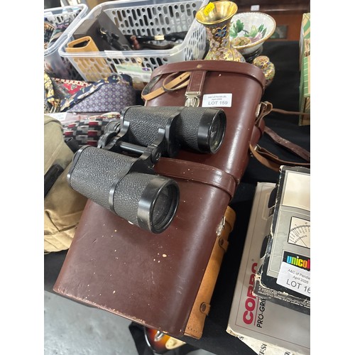 159 - Collection of binoculars four in cases (5)