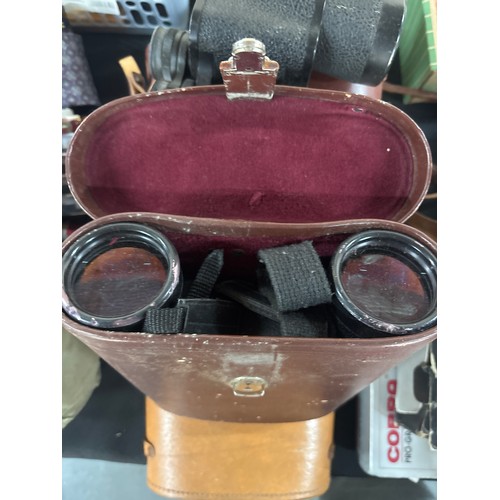 159 - Collection of binoculars four in cases (5)