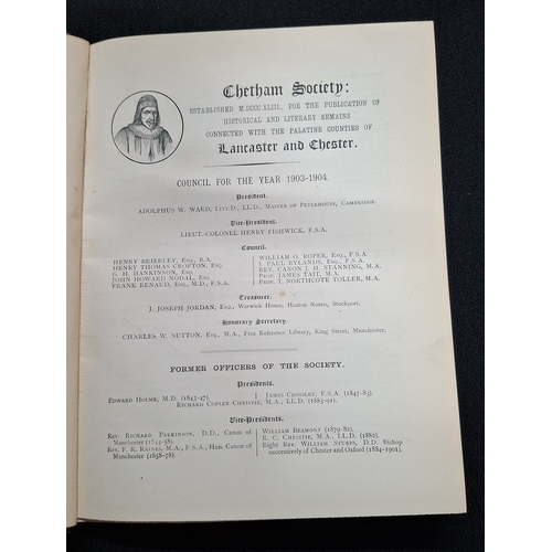 89 - Eight antique books with fine quality tooled covers, circa 1905, Chatham Miscelanies, Vicars of Roch... 