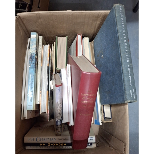 117 - Box of various hardback books (Qty)