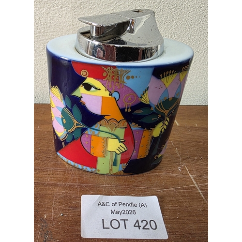 420 - Rosenthal Bjorn Wiinblad porcelain lighter
