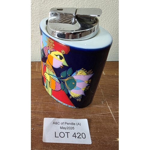 420 - Rosenthal Bjorn Wiinblad porcelain lighter