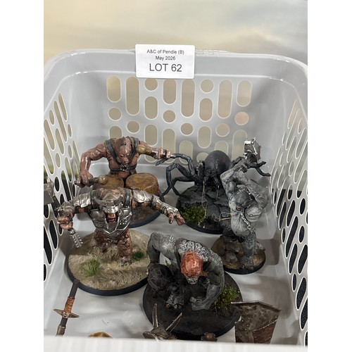 62 - Lord of the Rings Orc figures & aesthetics, some are metal, all made & hand-painted by Adrian Wilfor... 