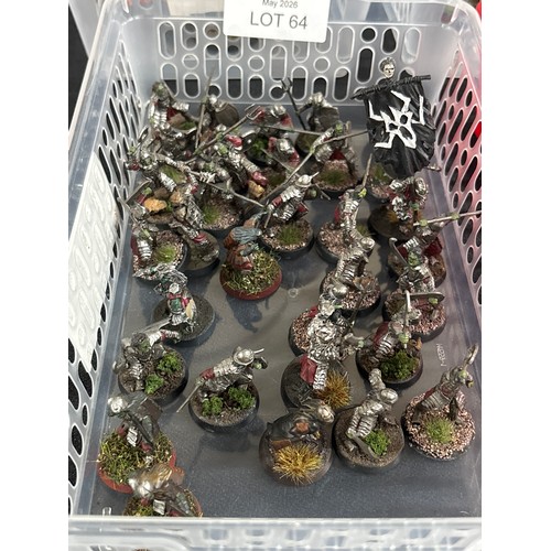 64 - Lord of the Rings Ogre figures, all made & hand-painted by Adrian Wilford