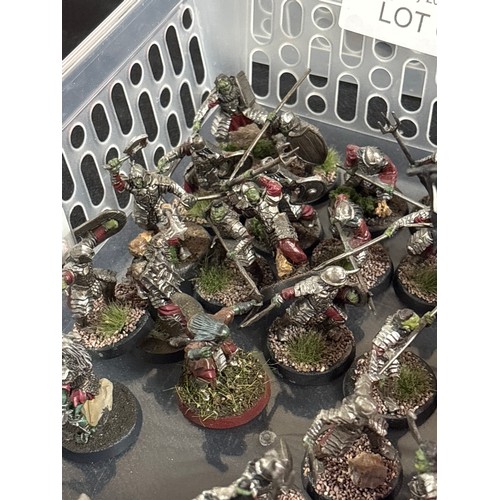 64 - Lord of the Rings Ogre figures, all made & hand-painted by Adrian Wilford