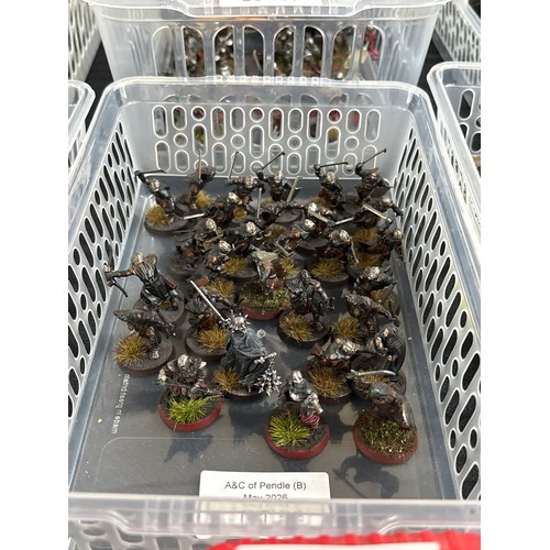 66 - Lord of the Rings Ogre legion figures, all made & hand-painted by Adrian Wilford