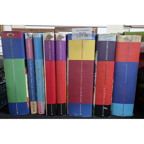 80 - Selection of Harry Potter books (8)
Six 1st Editions some including misprints