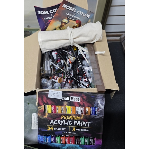 90 - Large selection of various paints & accessories for making & painting Lord of the Rings/Warhammer fi... 