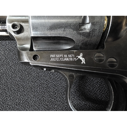 95 - Colt single action army cal.177/4.5mm gas powered pistol with holster & belt, D22D027775