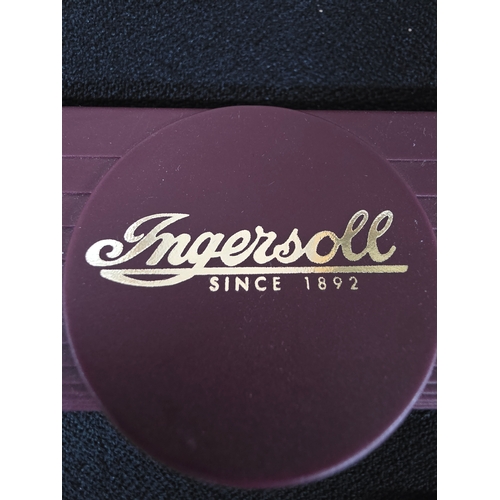 11 - Ladies' Ingersoll wristwatch in original case with spare link etc.