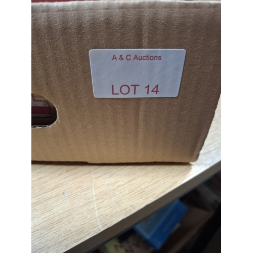 14 - Box of approx 14 signed, first edition books, mainly hardback to include Douglas Hird, Anthony Burge... 