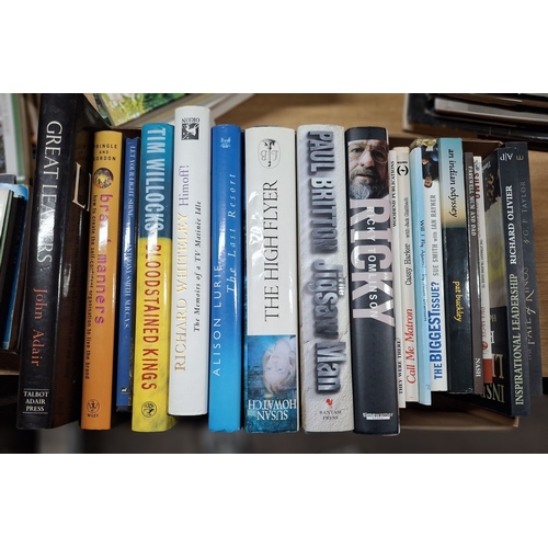 2 - Box of approx 18 signed, first edition books, to include Richard Whitley, Ricky Tomlinson etc (Qty)