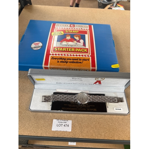 Stanley Gibbons stamp starter pack and a Marcel Drucker Signature US ...