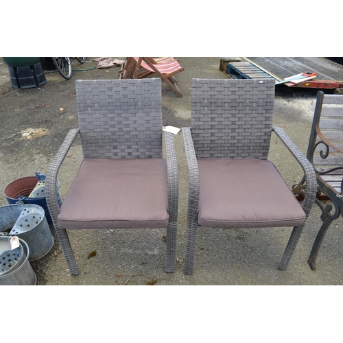 80 - 2 Pagoda Rattan Garden Seats