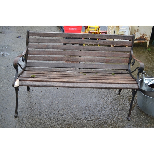 81 - Metal Ended Garden Bench
