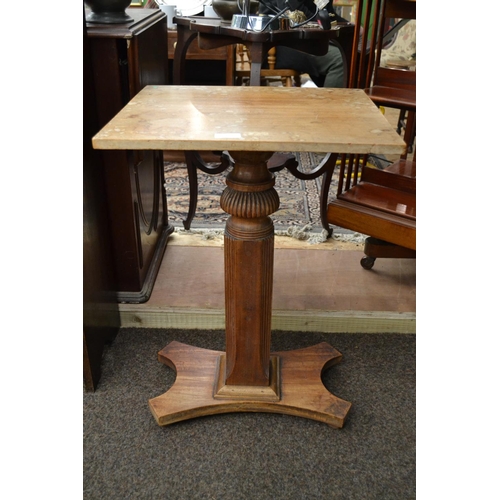 165 - Pedestal Table with Fluted Column