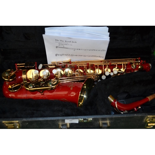 194 - Arbiter Red Saxophone in Case