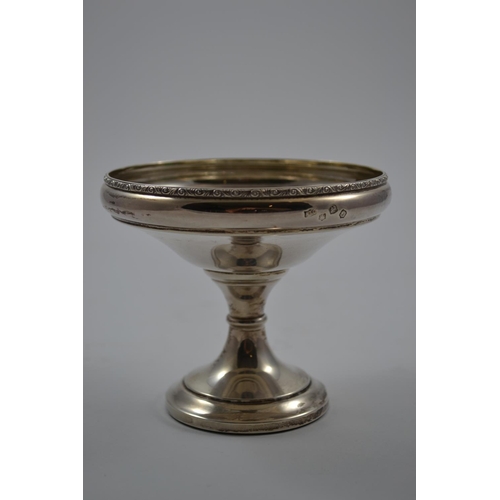 501 - HM Silver Pedestal Bonbon Dish. HM Sheffield Late C19. (H9.5cm)