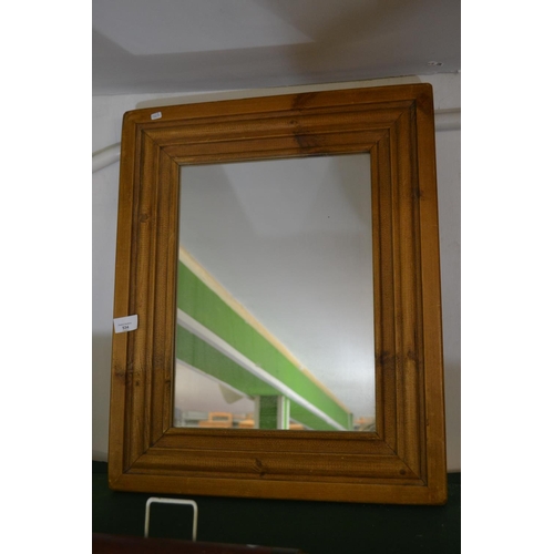 534 - Pine framed mirror