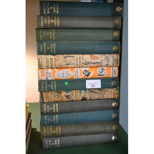 538 - Twelve Arthur Ransome novels