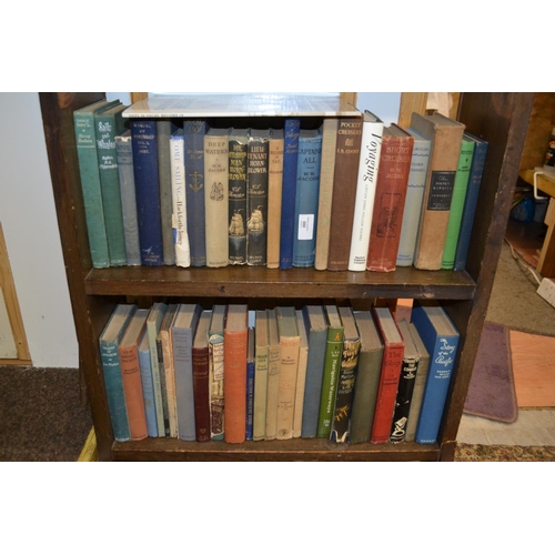 560 - Sailing & Nautical books over 2 shelves inc. 1st editions