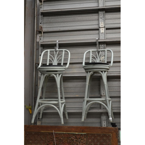 617 - Pair of Painted Bar Stools