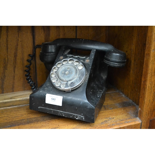 642 - Black Rotary Telephone