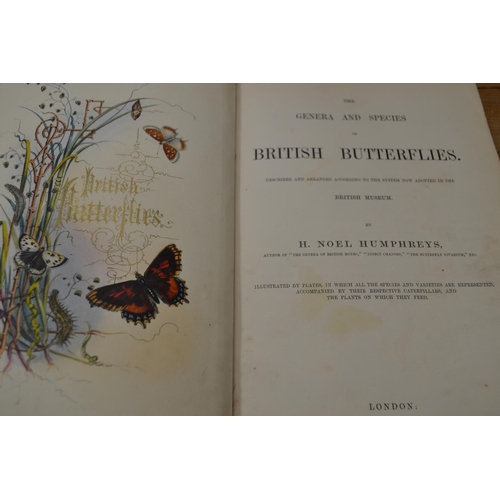 467 - British Butterflies with 32 Hand Painted Plates. By H Noel Humphreys N.D. (1859).