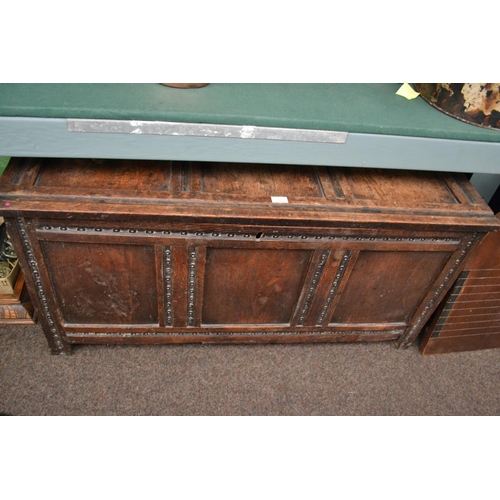 219 - Large Oak Coffer (W4ft x D21