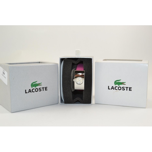 382 - Ladies Modern Lacoste Wrist Watch