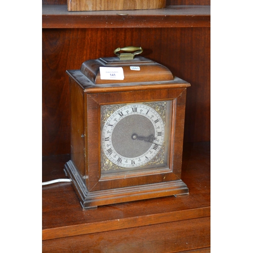 141 - Mains Powered Mahogany Cased Clock (AF)