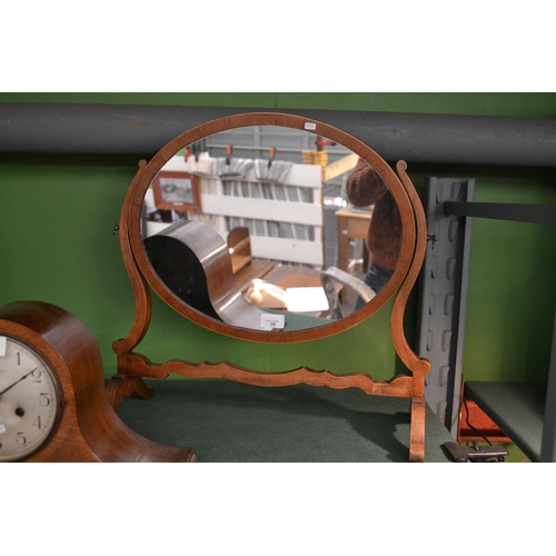 196 - Oval toilet swing mirror