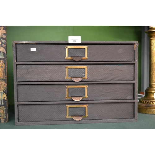 202 - Set of vintage Advance filing drawers