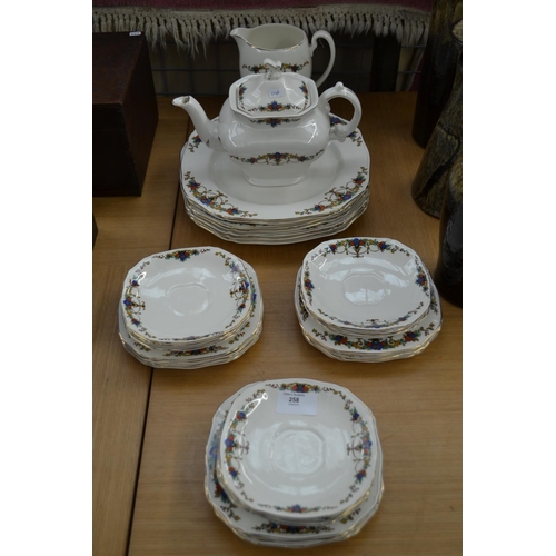 258 - Alfred Meakin tea service without cups