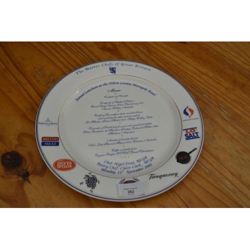 282 - Villeroy & Boch Masterchefs of GB plate