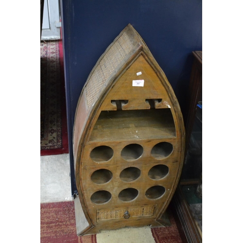 301 - Boat Shaped Wine Rack